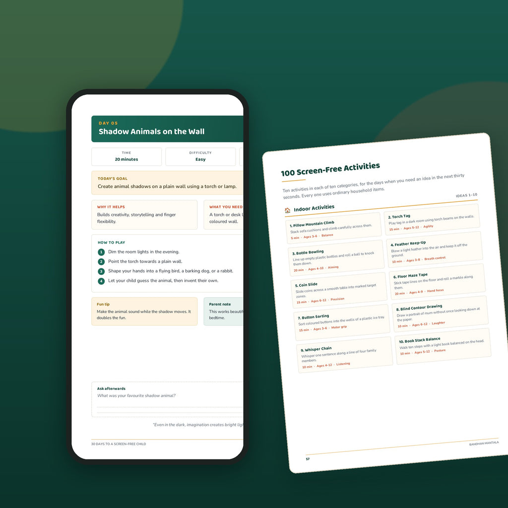 30 Days to a Screen-Free Child | 90-Page Activity Book for Ages 3–12 | Instant PDF Download